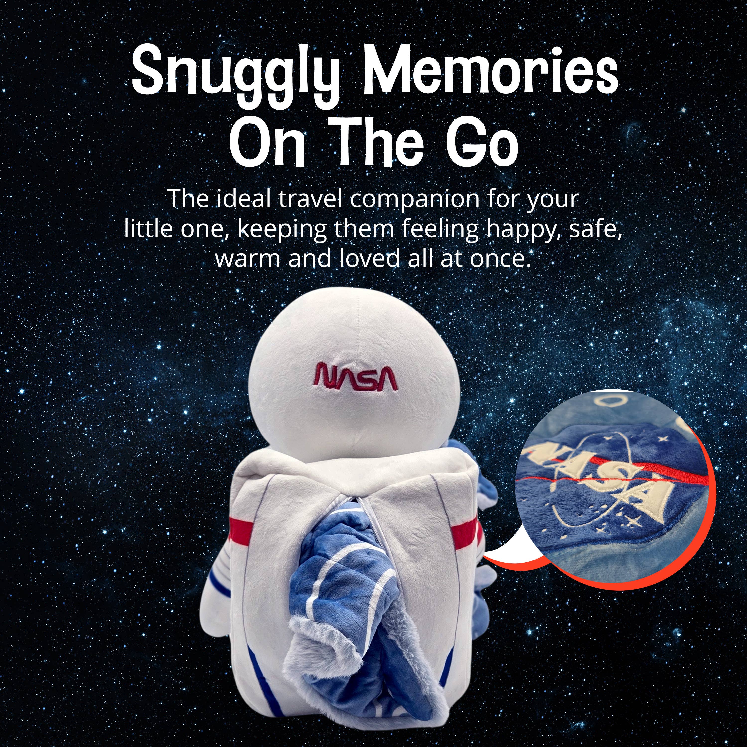 OrangeOnions - Wholesale Security/Cuddle Blanket - Baby - NASA Astronaut 2in1 Easter Blanket and Plush Blankie Bestie4