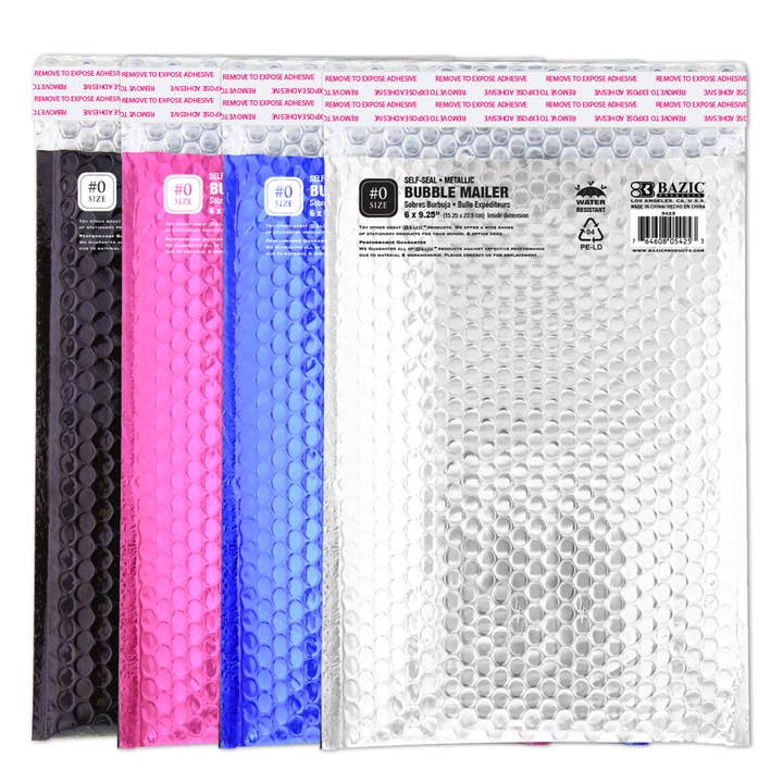 Luna Office Supply - Everyday Essential - Wholesale Envelopes - 6" x 9.25" Metallic Bubble Mailer2