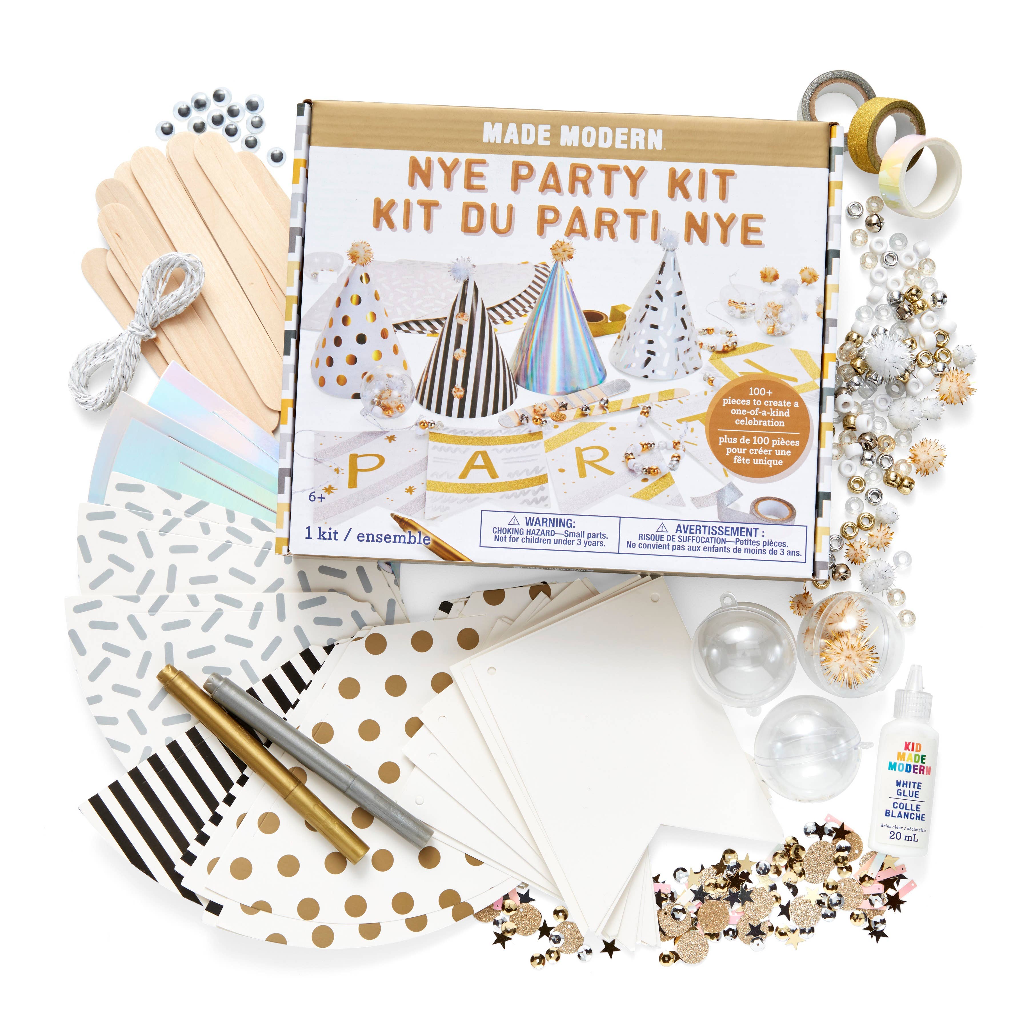 Kid Made Modern - Wholesale DIY Craft Kit - Kids - New Years Eve Party Kit2