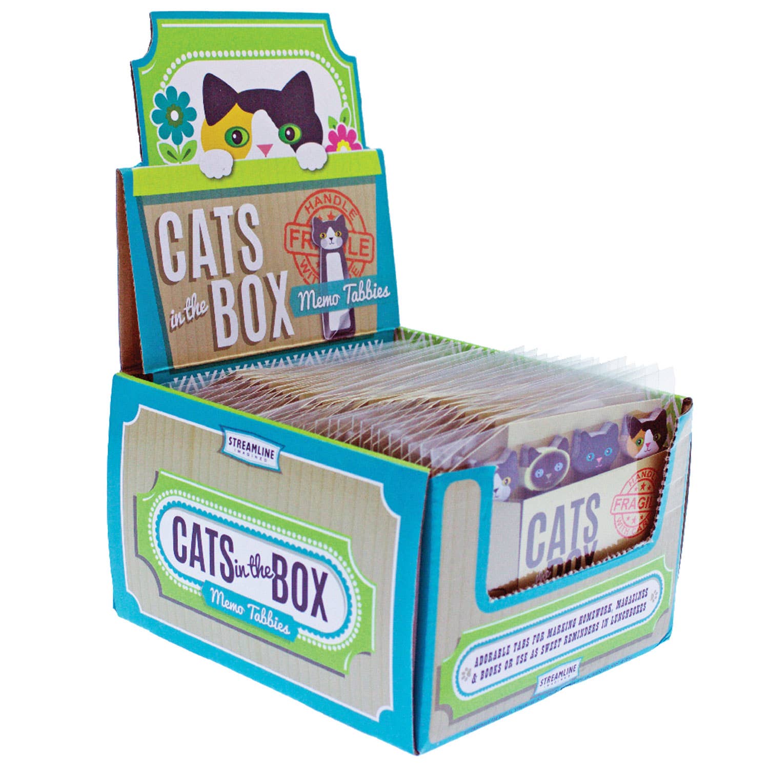 Streamline - Vente Autocollant - Notes adhésives Chats dans la boîte3