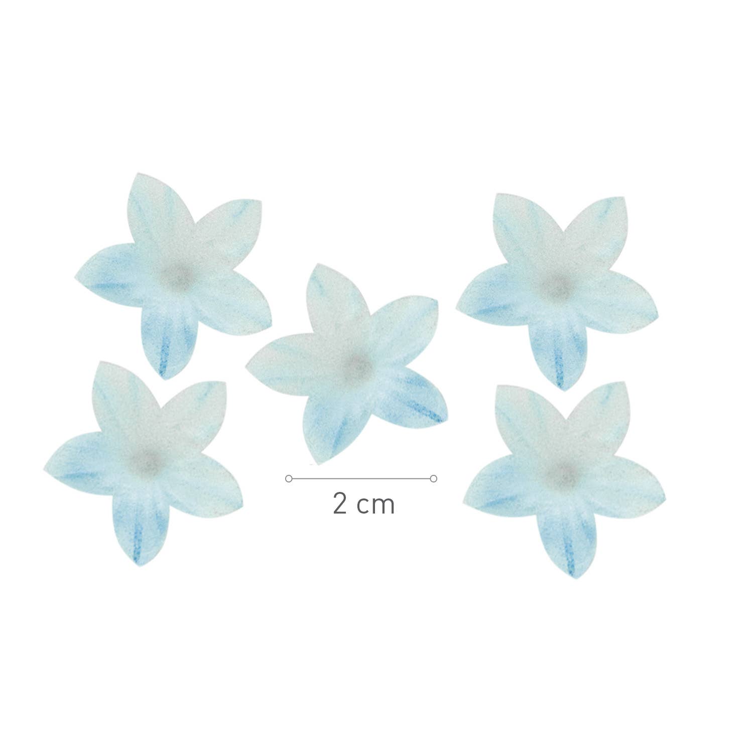 dekora - Wholesale Cake/Cupcake Topper - Wafer Edible Flowers for Cakes, 2 cm6