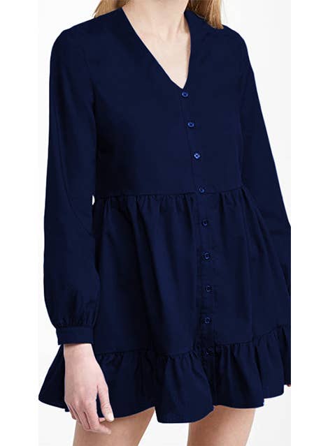 Krisha - Tunique évasée unie en pur coton pour la vente par Ayurvastram