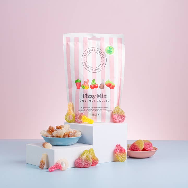 Ask Mummy & Daddy - Wholesale Gummy - NIEUWE Fizzy Mix! Zak - 150G
