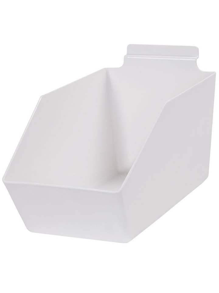 6" X 5 ½" X 11 ½" White Plastic Dump Bin for wholesale by Store Supply Warehouse