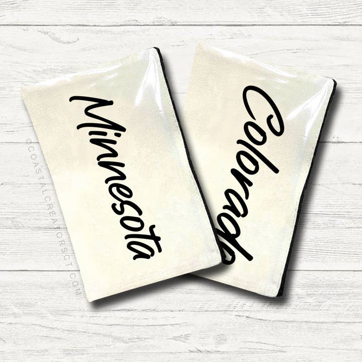 Coastal Creators of Connecticut - Wholesale Pouch - Women's - Personalized State Name Canvas Travel Bags (Packaged)6