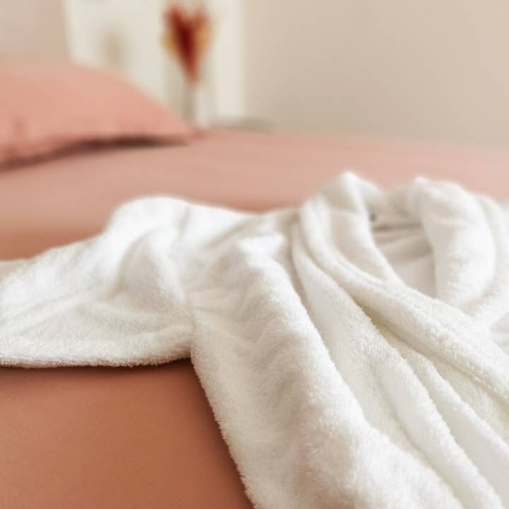 Baumwollfrottee-Bademantel for wholesale by Haims Porto