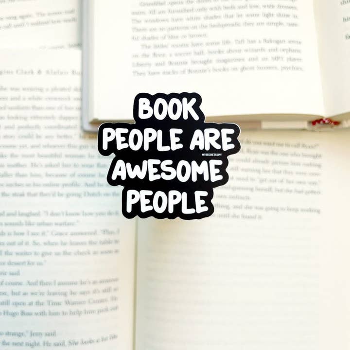 Autocollant Mini Book Les gens sont géniaux pour la vente par My Secret Copy