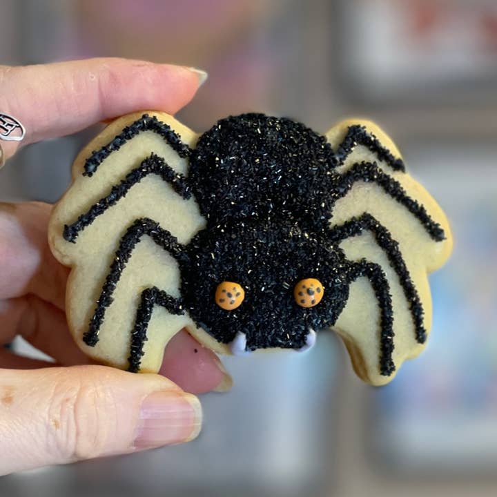 Spooky Spider Halloween Cookie for wholesale by Sugar Beez