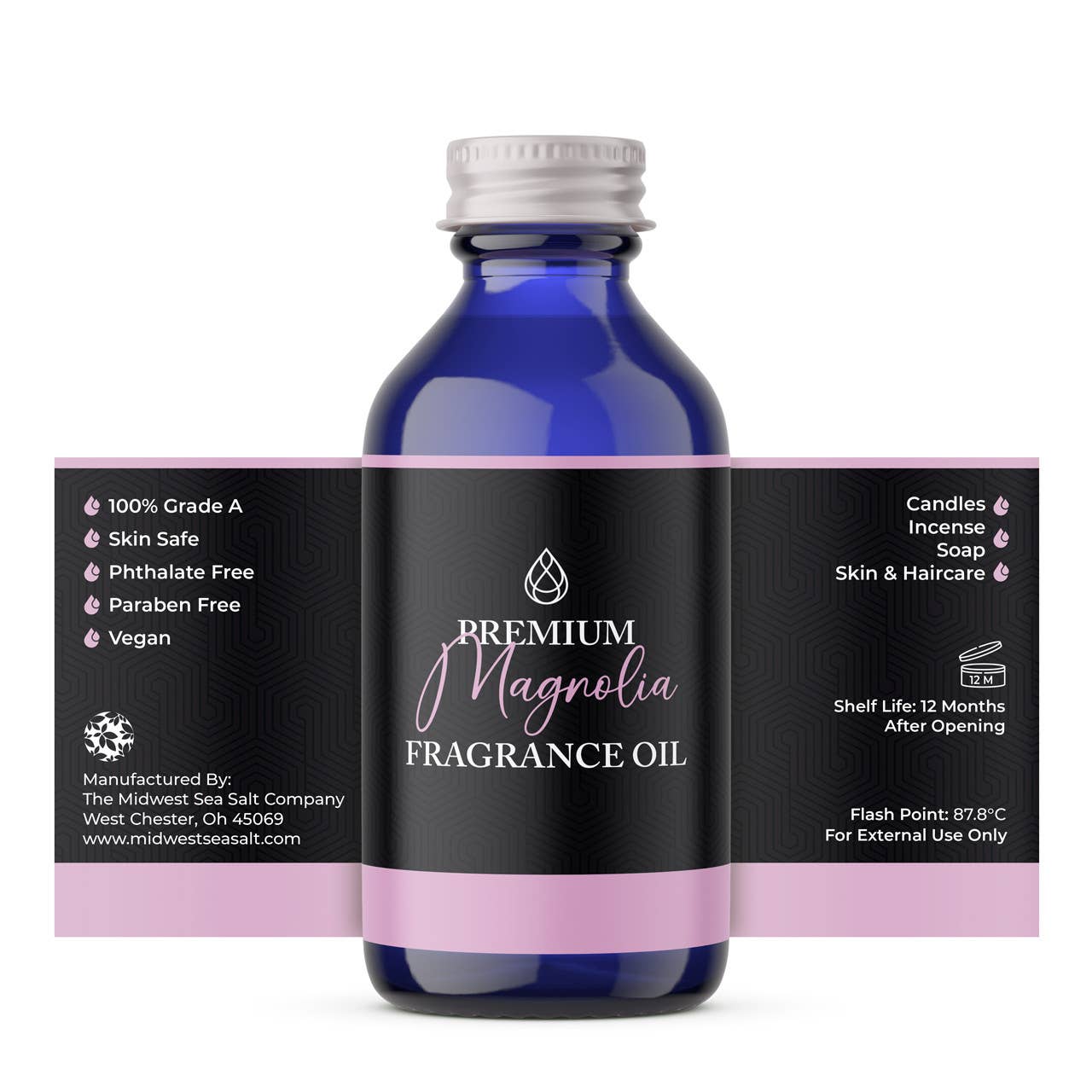 The Midwest Sea Salt Company - Vente Huile parfumée - Huile parfumée premium Magnolia1