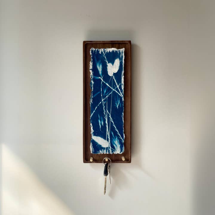 Cyanotype Art Entryway Key Holder for wholesale by Bespoke Objects
