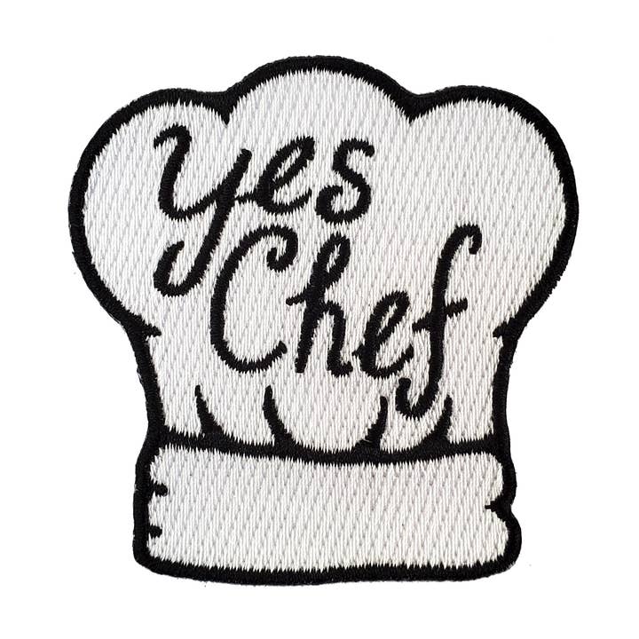 Yes Chef Embroidered Patch for wholesale by Kolorspun Pins