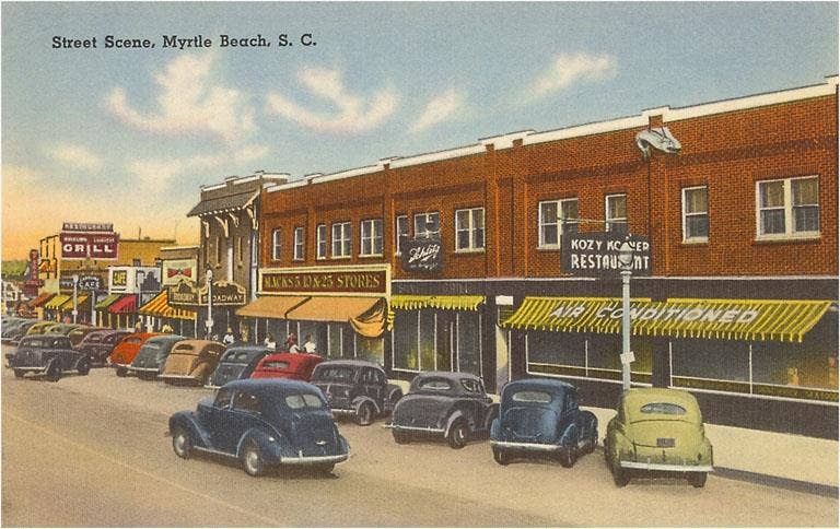 Found Image Press - Wholesale Magnet - Magnet SC-103 Street Scene, Myrtle Beach0