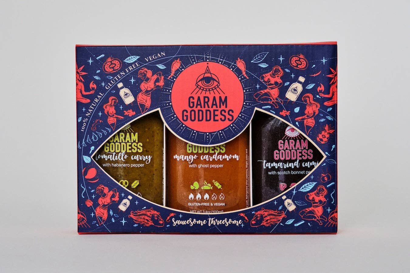 Garam Goddess - Wholesale Hot Sauce - Saucesome Threesome1