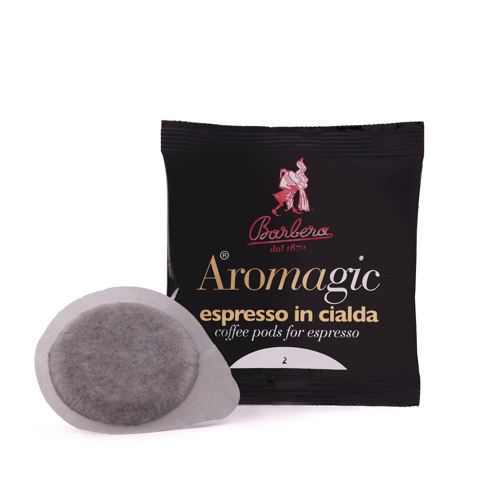 Caffè Barbera 1870 - Wholesale Coffee Pods - Aromagic 100% biodegradable pods 100 pieces2