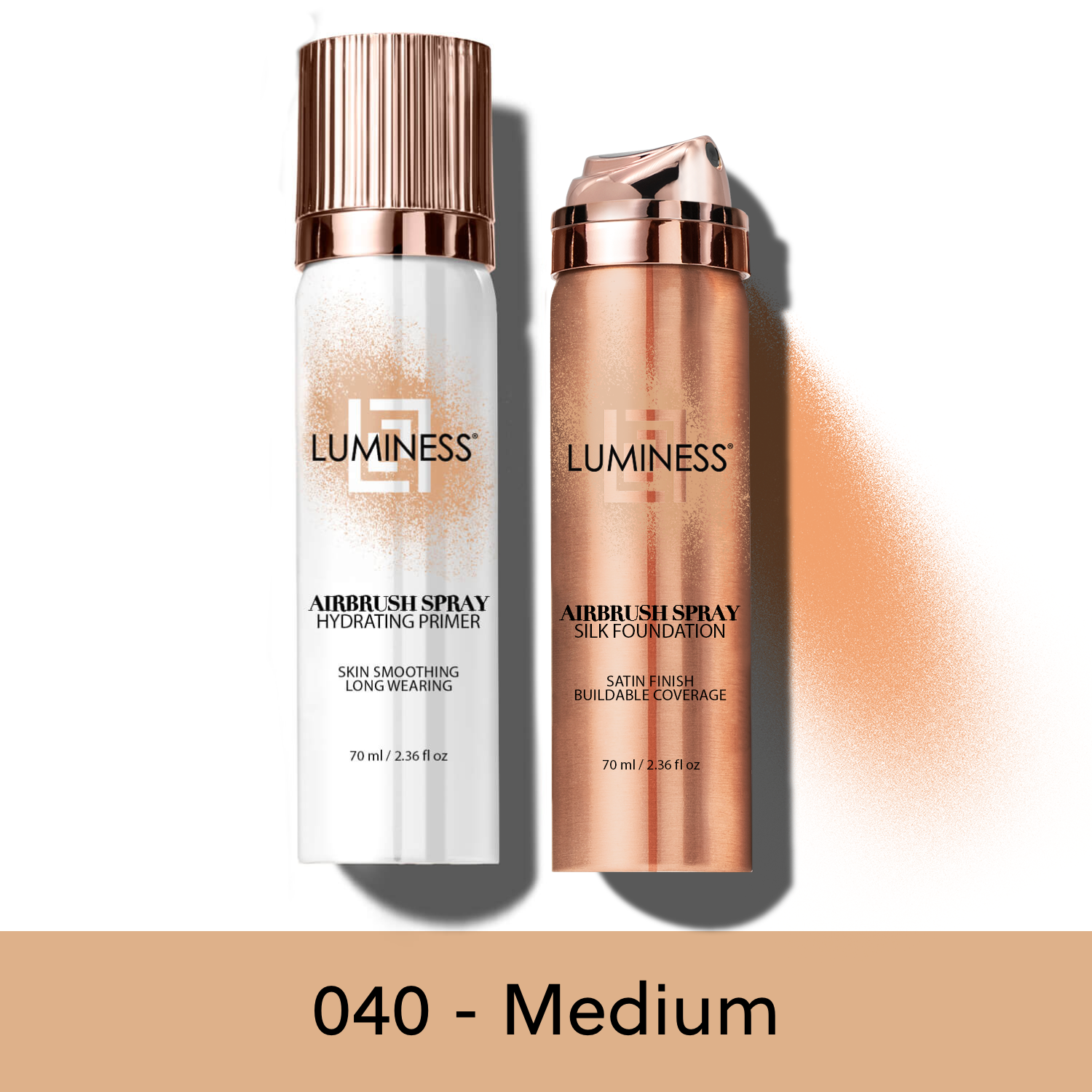 LUMINESS - Wholesale Face Makeup Primer - Airbrush Spray Silk Foundation & Hydrating Primer Kit3