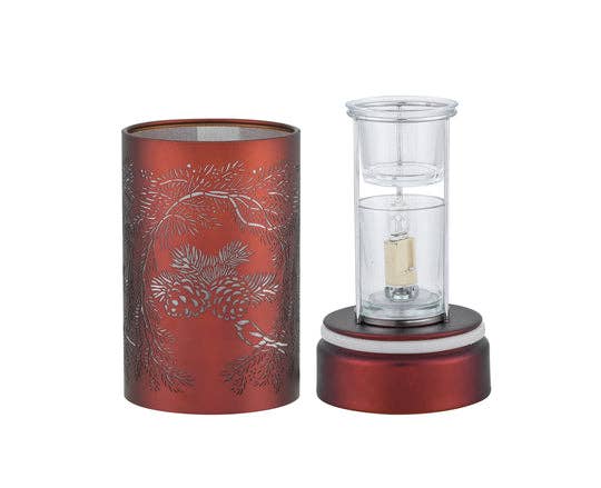 Peterson Housewares & Artwares - Wholesale Wax Warmer - 7" Touch lamp/Oil burner/Wax warmer-Copper Pinecones2