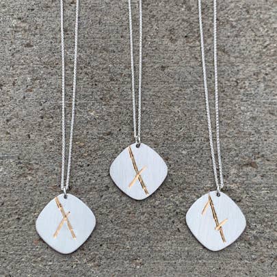 Graceful Sage - Wholesale Pendant/Charm Necklace - Kintsugi Necklace for Women, Imperfection kintsugi jewelry1