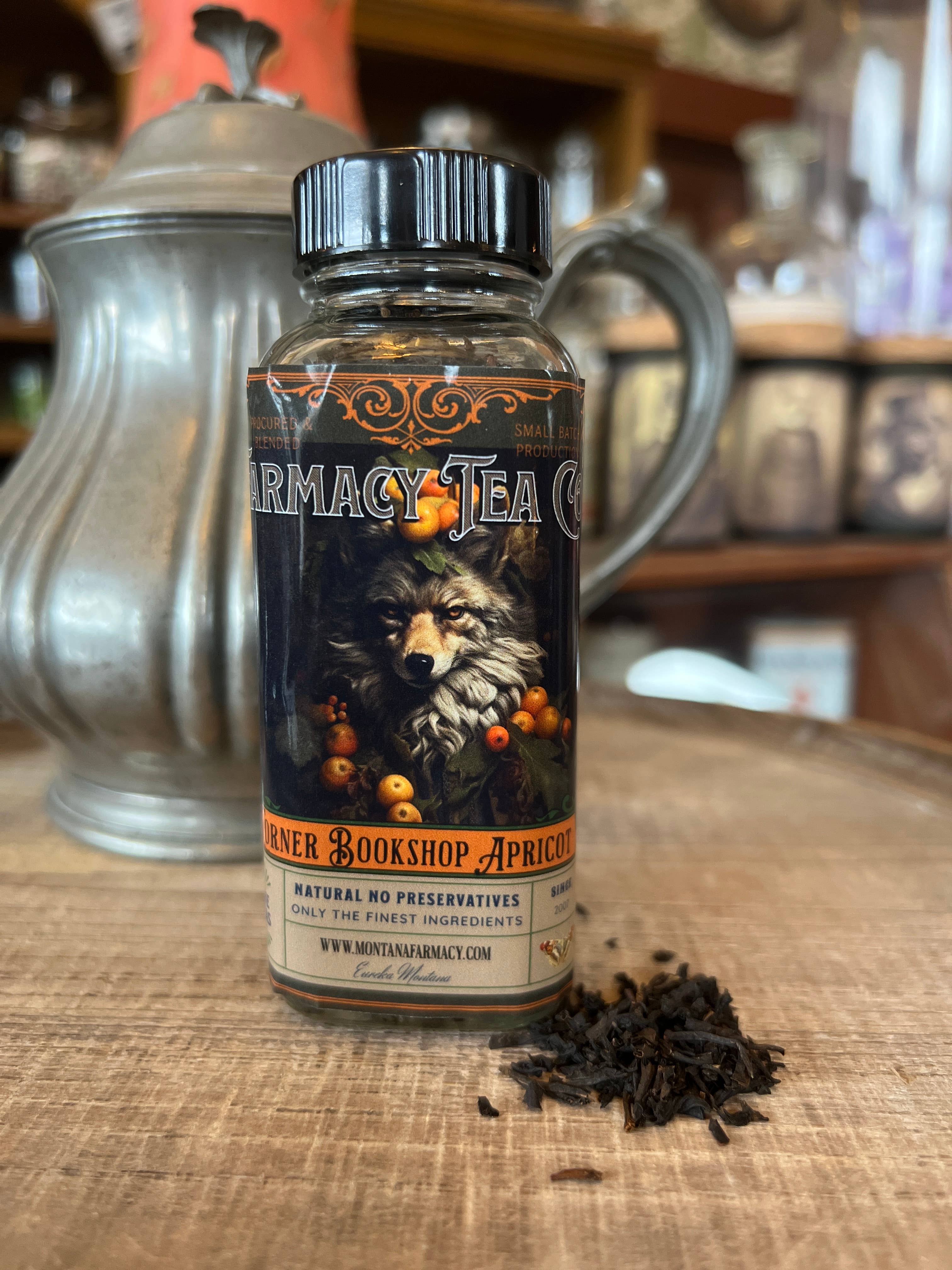 Montana Farmacy - Wholesale Loose Tea - Corner Bookstore Bookshop Literary tea Apricot1