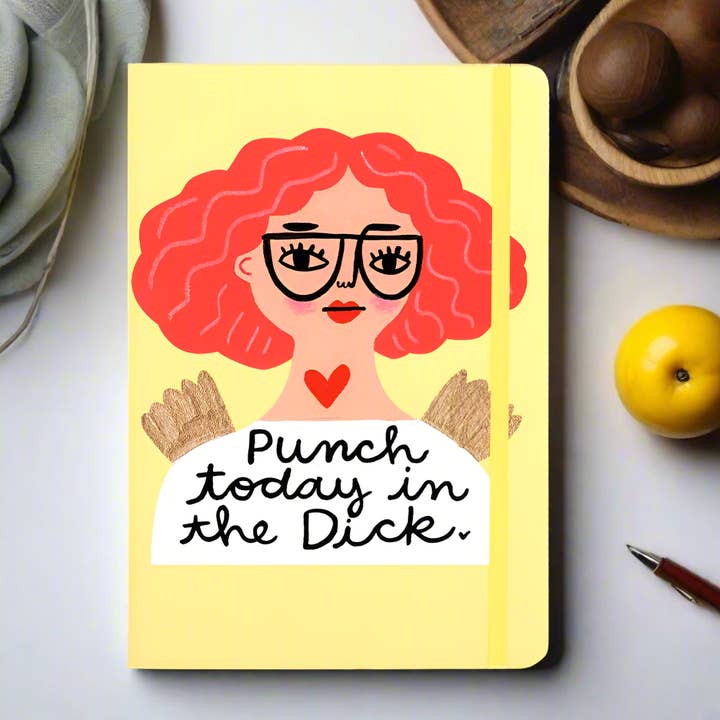 Punch Today in the Dick Grumpy Angel Notebook for wholesale by Disrupted Industries