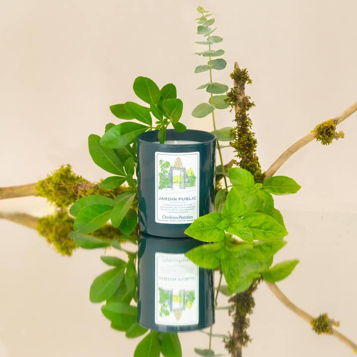 Jardin Public Ombres Portees Parfumeur scented candle for wholesale by T A N D E M . Fragrances