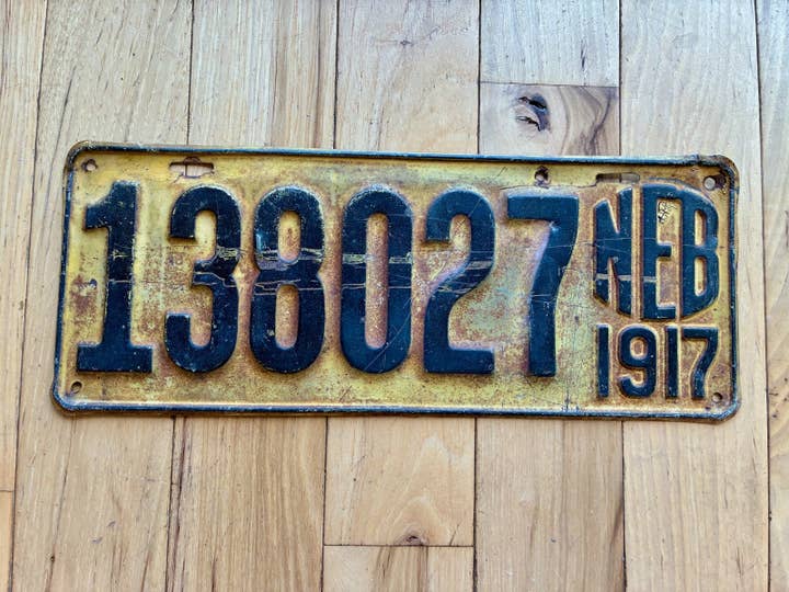 1917 Nebraska Nummerplade for engroshandel hos RusticPlates