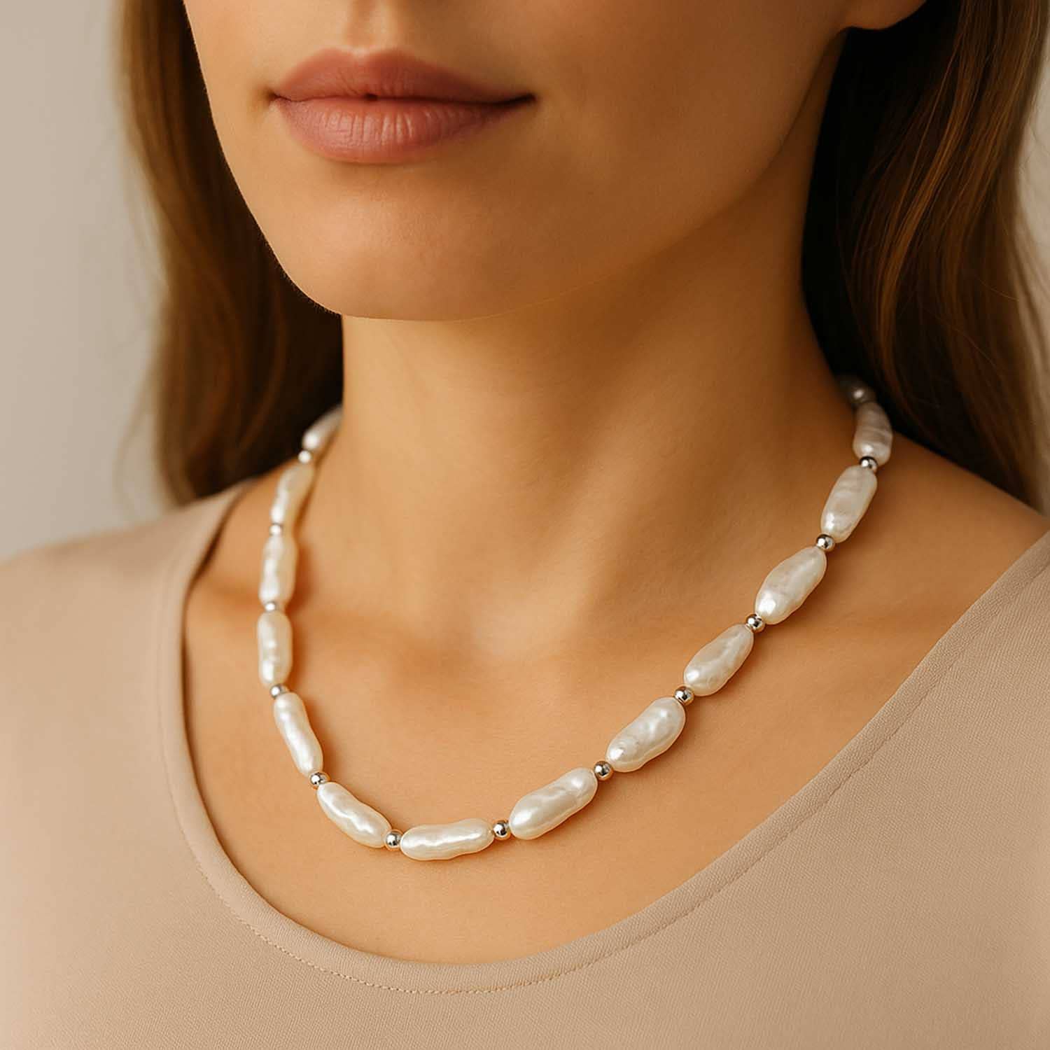 Impala - Wholesale Beaded/Pearl Necklace - Freya freshwater pearl necklace1