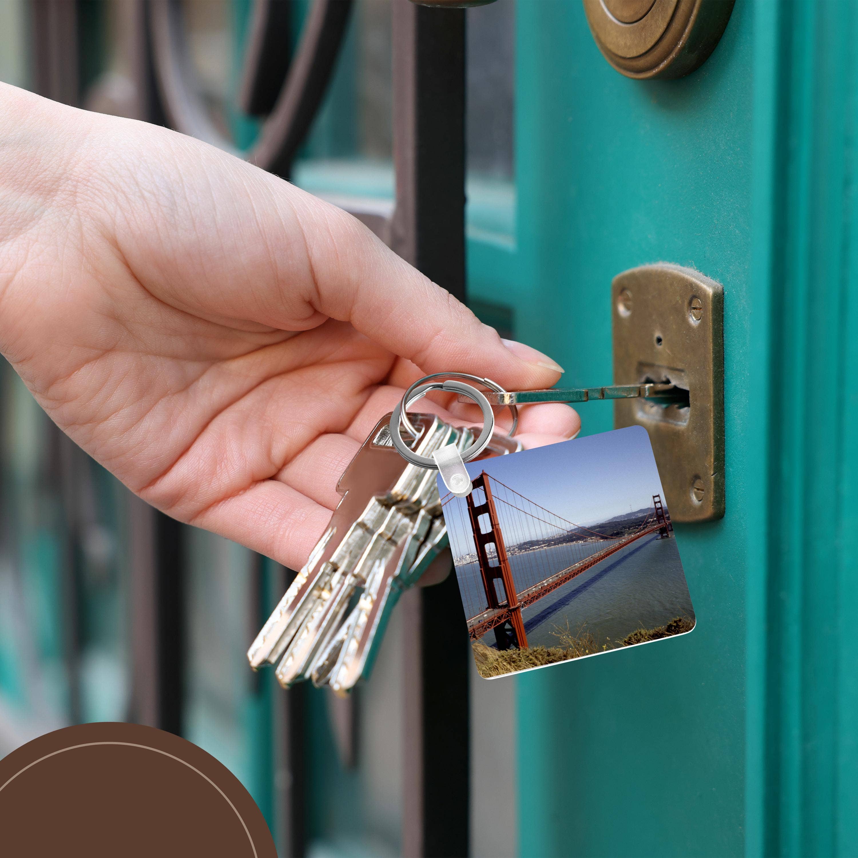 3dRose - Wholesale Keychain - Unisex - 3dRose, California, San Francisco. Golden Gate Bridge - US05 BBA0085 - Bill Bachmann, Key Chain5