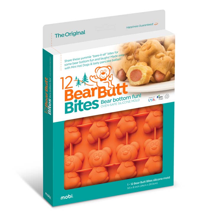 Mobi - Wholesale Chocolate/Candy Mold - 12 Bear Butt Bites, Silicone Mold3