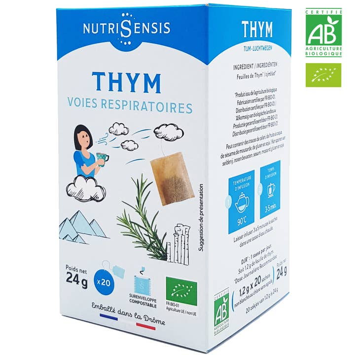 NUTRISENSIS - Organic thyme infusion - 20 bags for wholesale by Nutrisensis