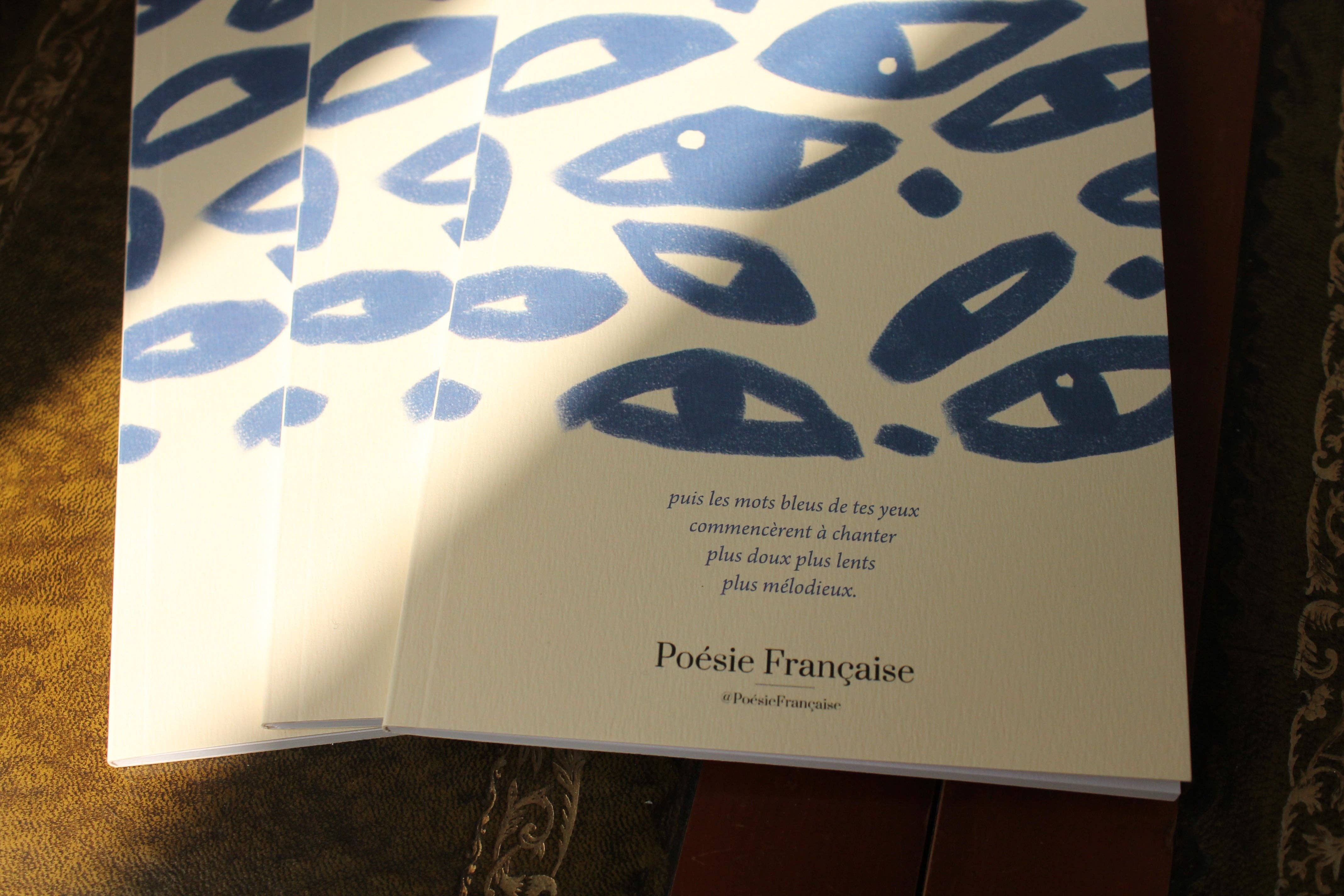 Poesie Française - Wholesale Notebook - Gradebook The Blue Words1