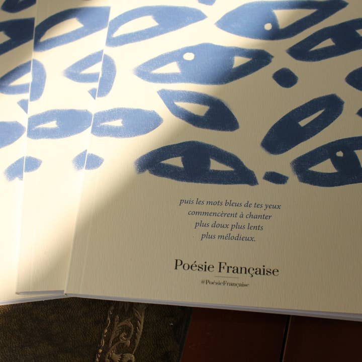 Poesie Française - Wholesale Notebook - Gradebook The Blue Words1