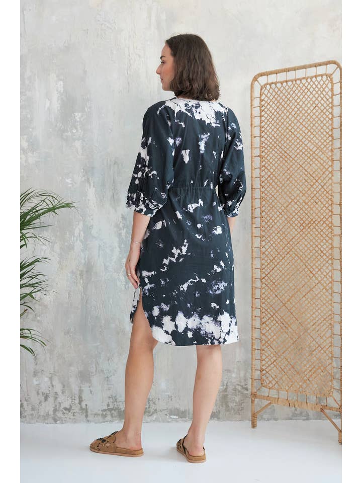 black tie dye JACY DRESS for wholesale on Faire2