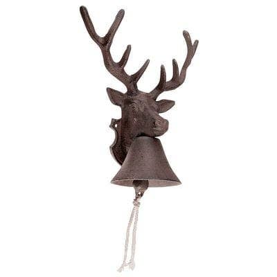 Deer Doorbell, Cast Iron, Antique Brown for wholesale by Esschert Design USA