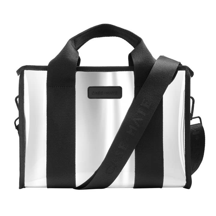 Case-Mate Silver Chrome Mini Zip Tote Bag for wholesale by Case-Mate
