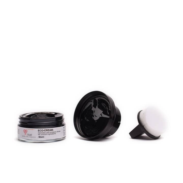 NAE Vegan Shoes - Venta al por mayor Betunes de calzado - Crema polaca ecológica negra