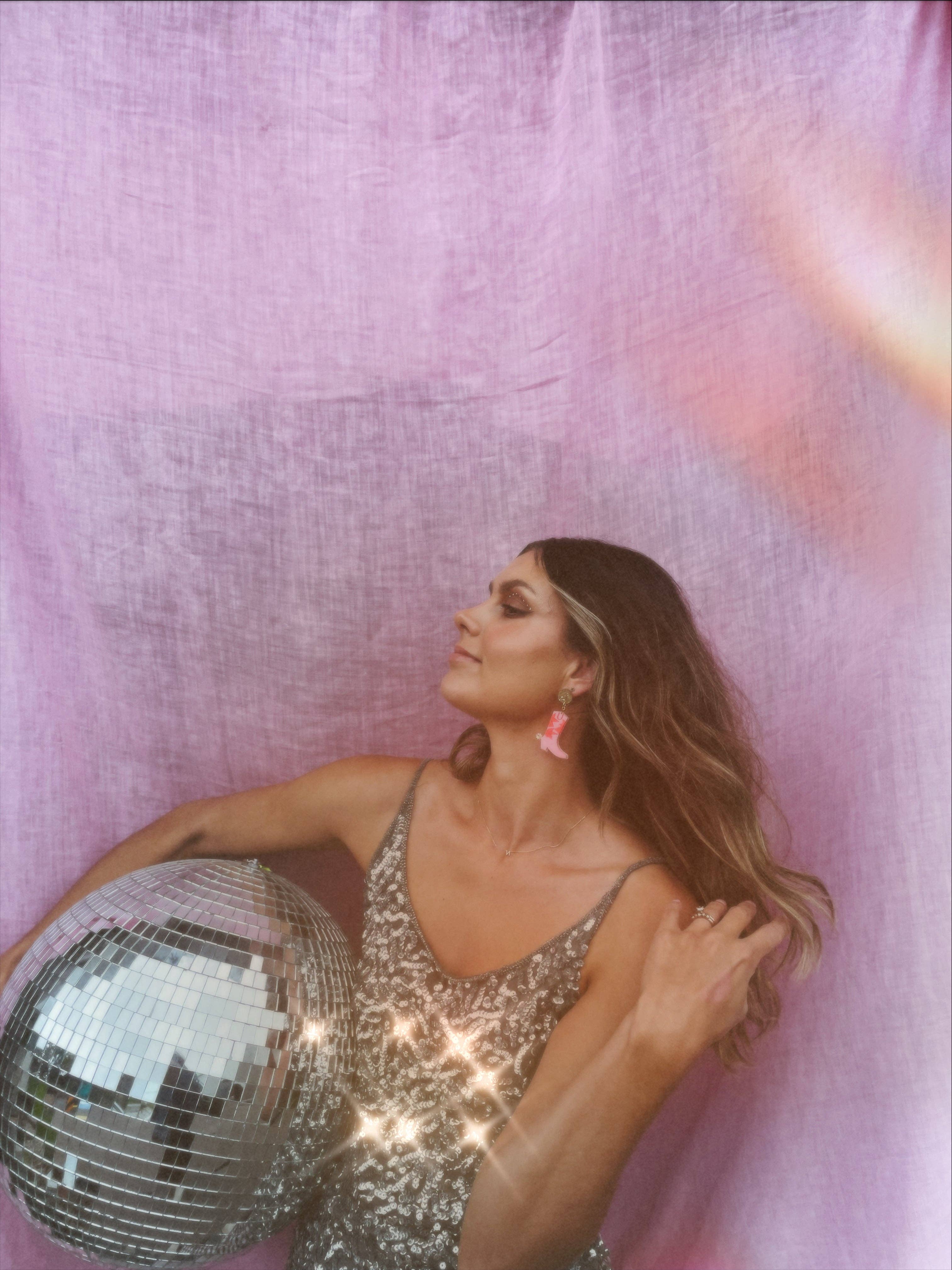 Emeldo - Wholesale Dangle Earrings - Cowgirl Boot Earrings // pink, neon red and gold1