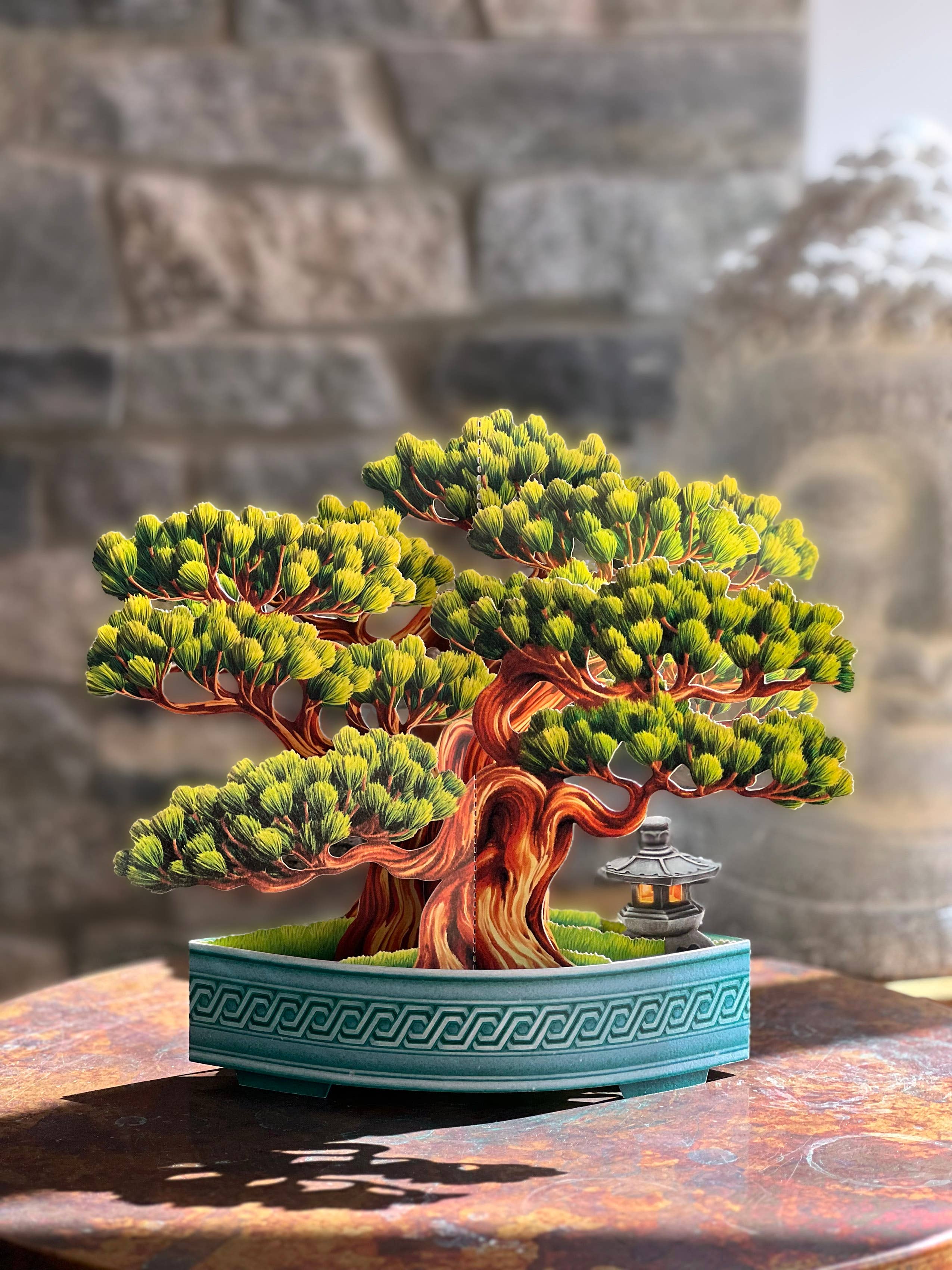 FreshCut Paper LLC - Wholesale Everyday Greeting Card - Wisdom Bonsai (8 Pop-up Greeting Cards)9
