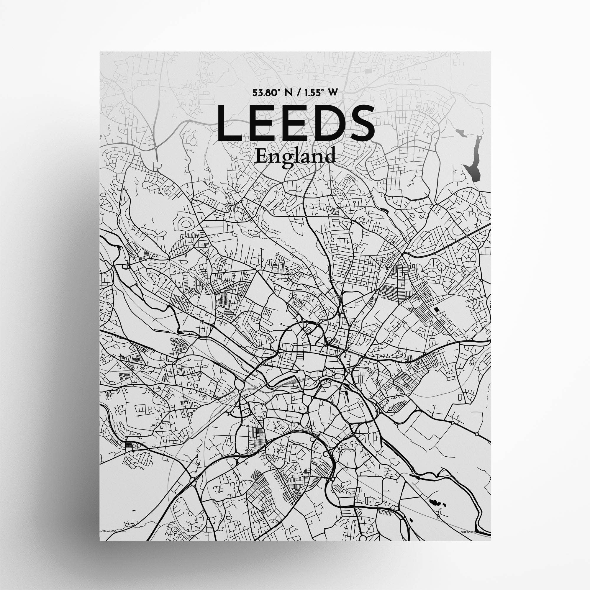 OurPoster.com – wholesale Poster – Leeds karta affisch228