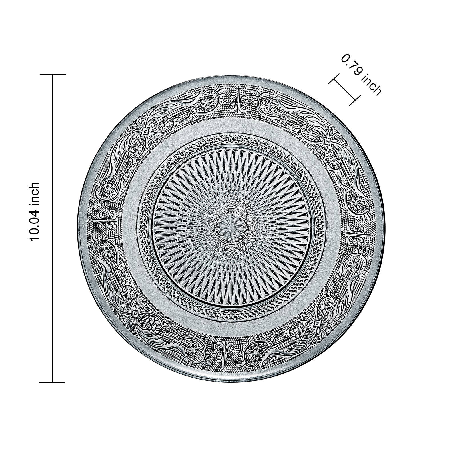 The Wine Savant /  Khen Glassware – wholesale Tallrikar – Vintage kristallfärgade tallrikar | Uppsättning av 6 tallrikar2