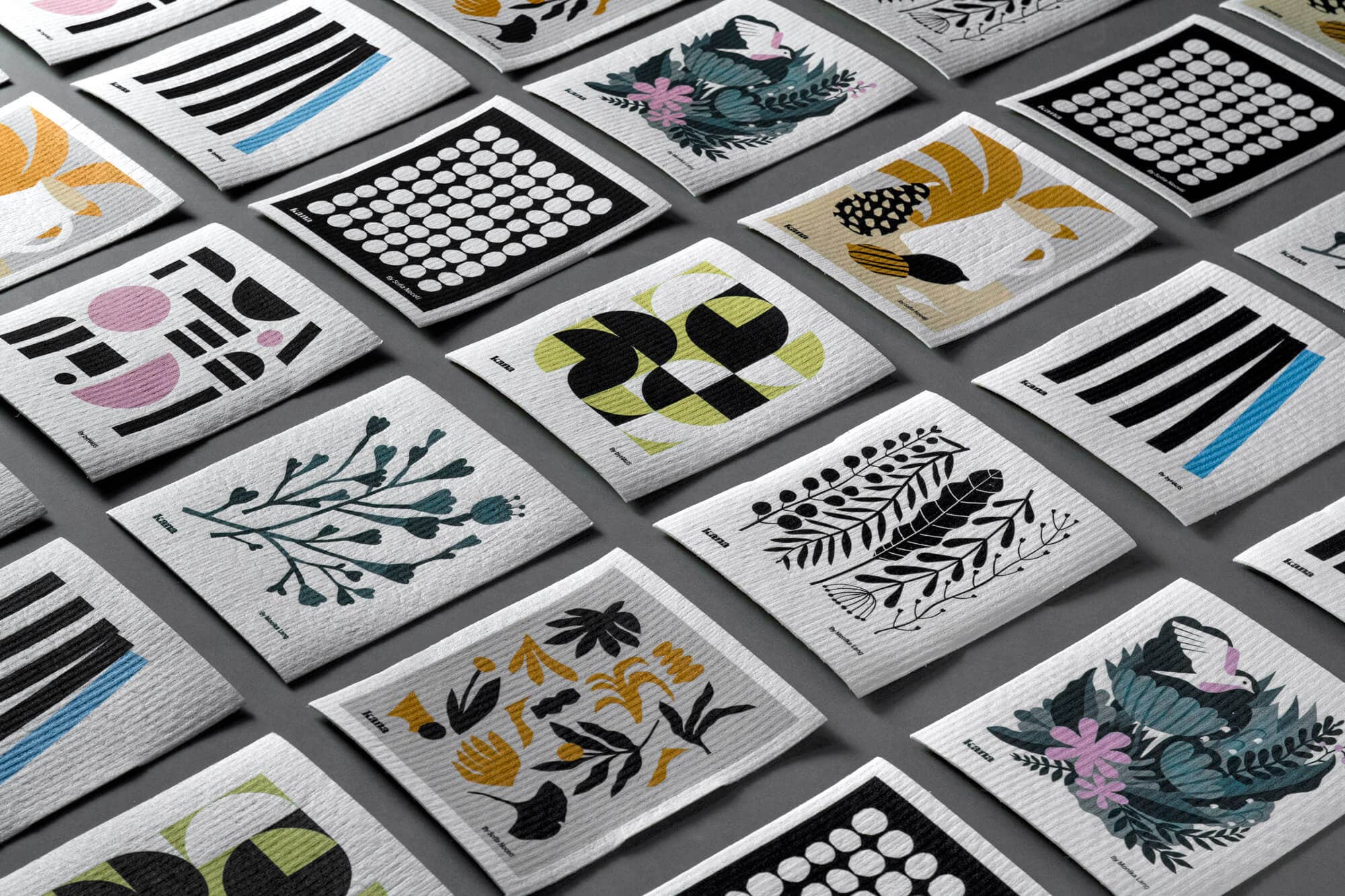 Kana - Wholesale Dishcloth - Kana Swedish Dishcloths | Set of 9 - Design by Sofia Noceti7