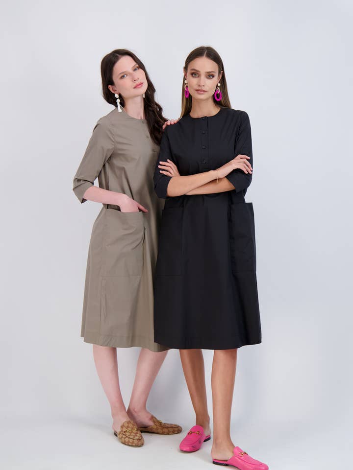 Robe-chemise avec poches pour la vente par Hush.Shop