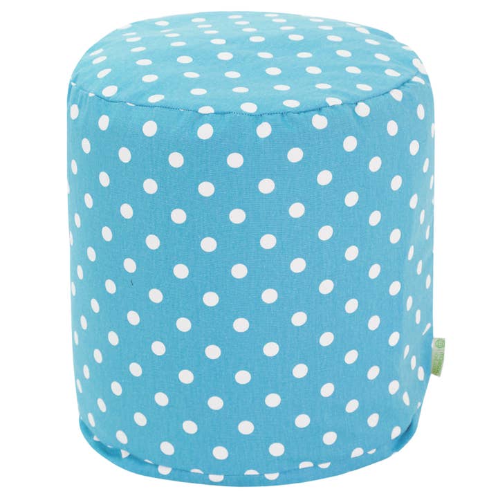 Majestætiske Hjem Varer Aquamarine Lille Polka Dot Puf for engroshandel hos Majestic Home Goods
