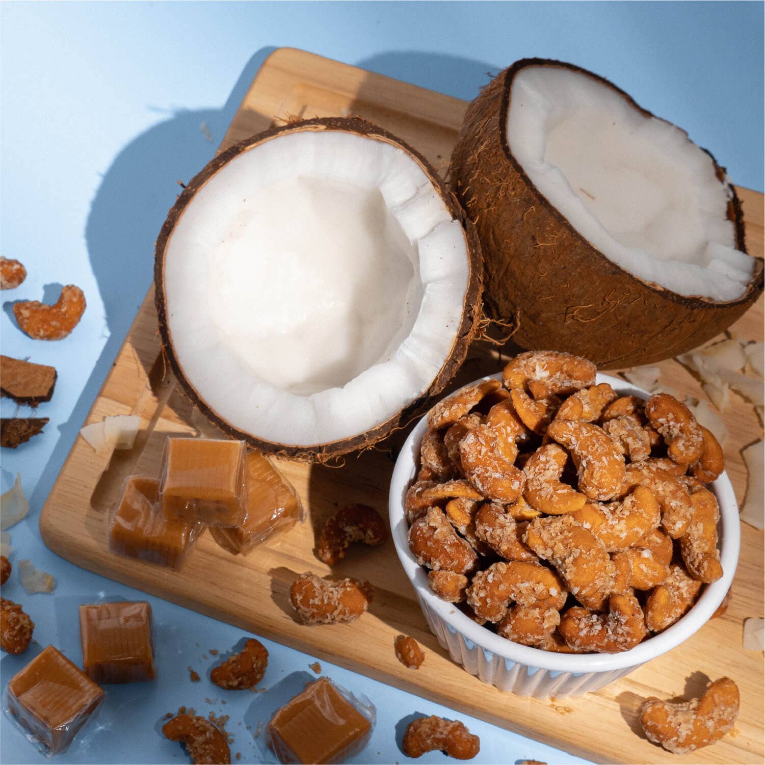 Earthside Farms - Vendita all'ingrosso Frutta secca - Anacardi al caramello di cocco - Snack vegani di frutta candita, confezione da 113 g5