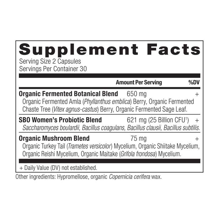 Black SBO Probiotic - Women's - 60ct for wholesale on Faire1