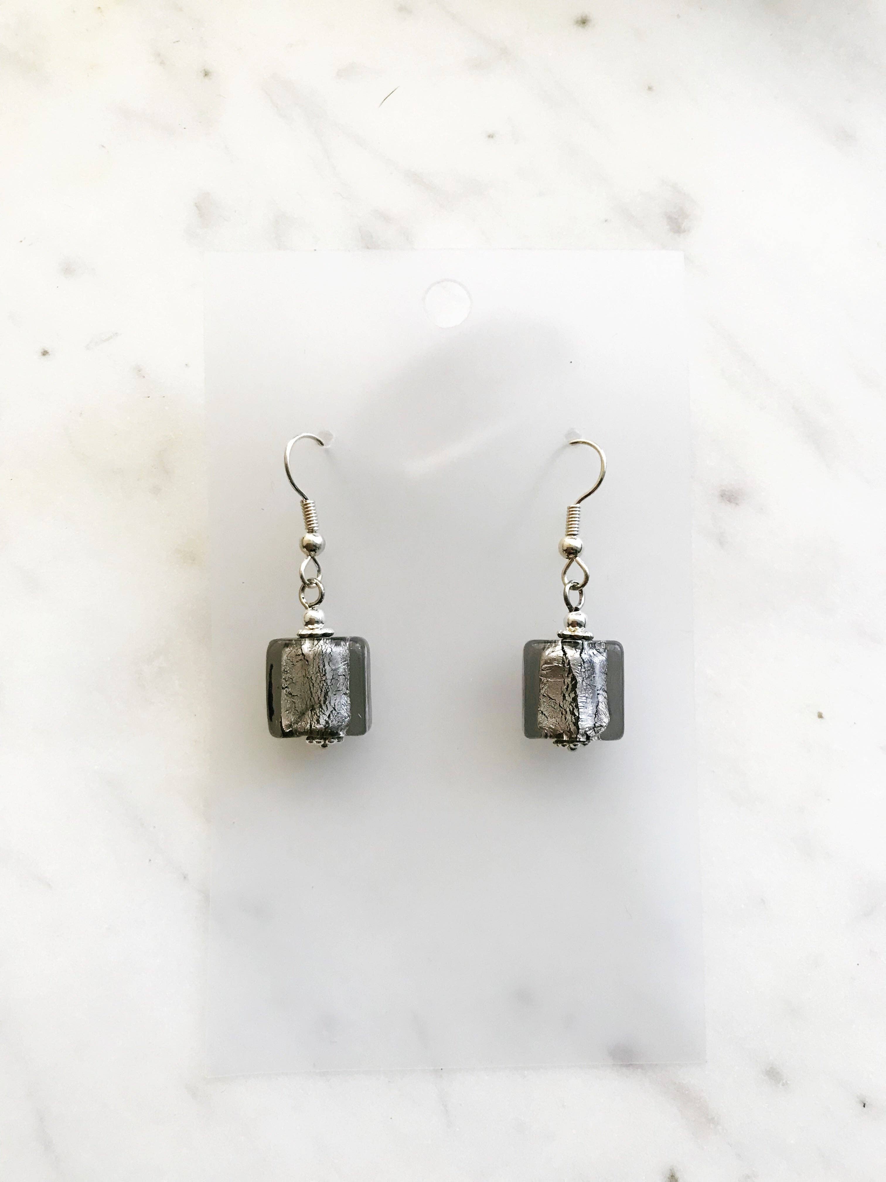 Carmen Miller Jewellery – Brincos de argola por atacado – Brincos de Contas de Vidro Tibetano Vintage Tibetano Silver Bohemian1