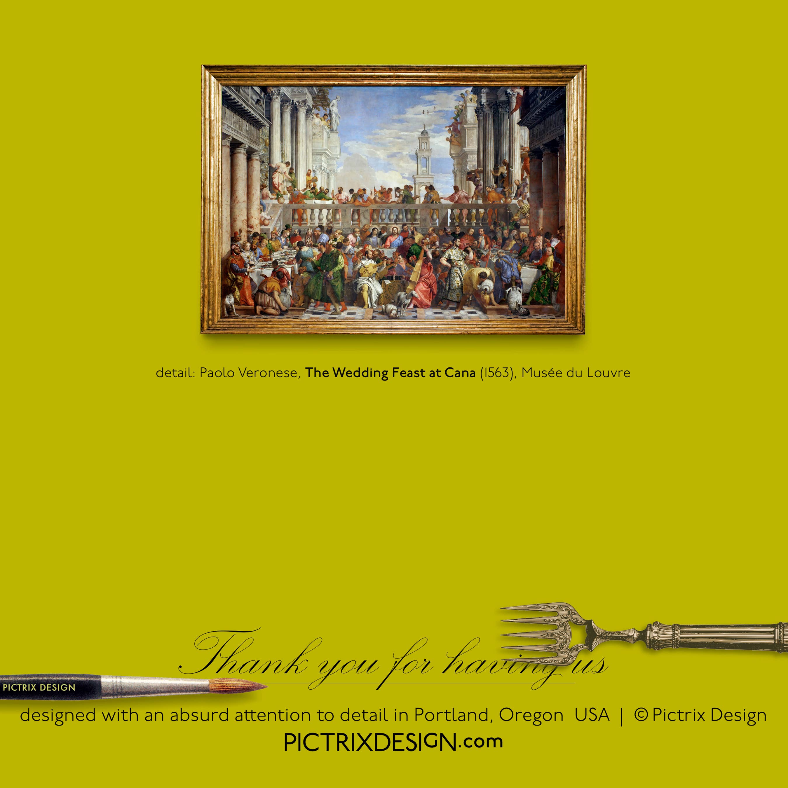 Pictrix Design - Wholesale Thank You Card - “Thank you for having us” A6 thank-you card6