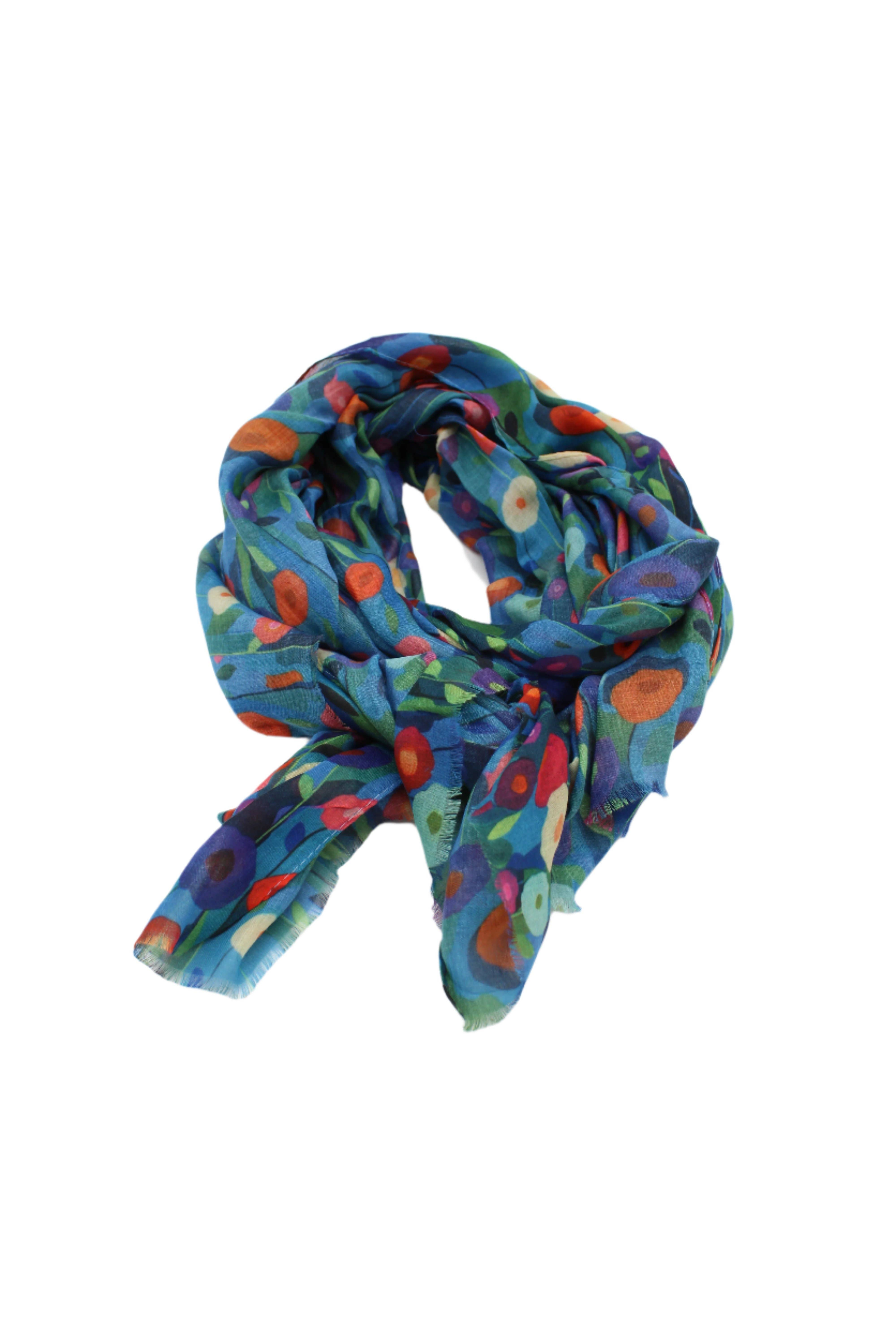 Shebobo - Wholesale Scarf - Women's - Poppy Dreams Floral Print Scarf Wrap 0