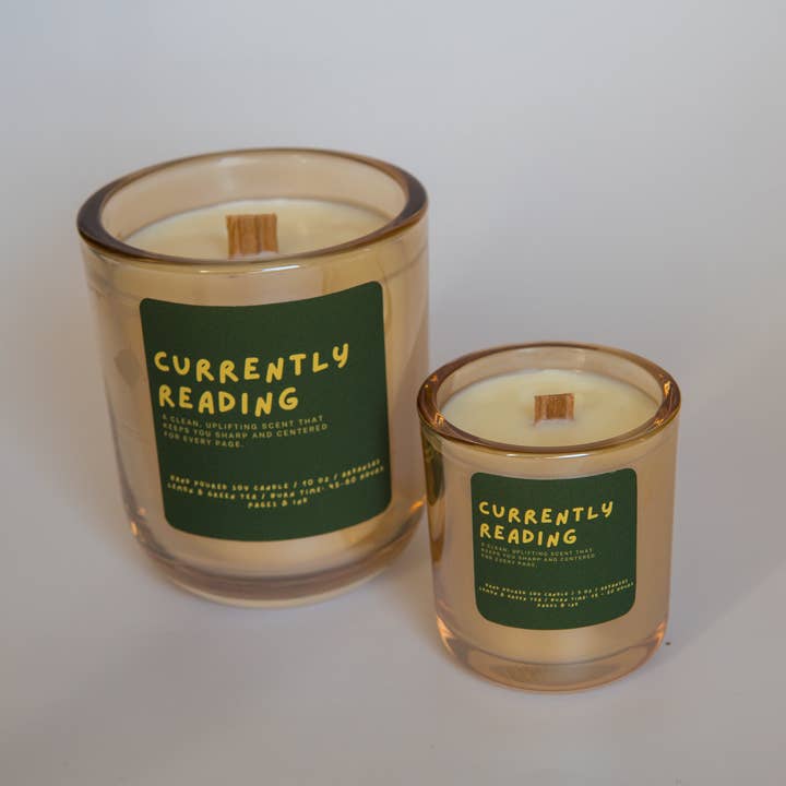 Pages and Ink - Wholesale Jar/filled candle - Currently Reading: Lemon & Green Tea Candle8