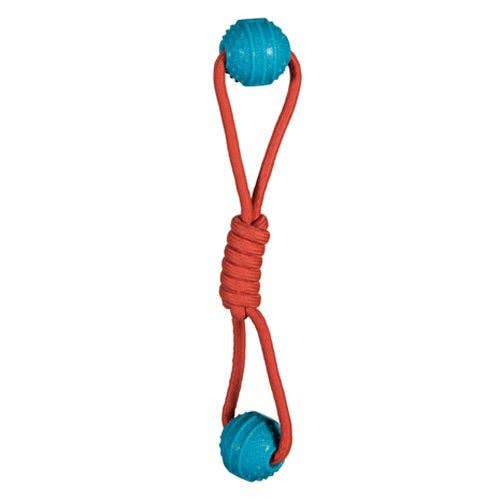 Caitec Inc - Wholesale Pet Rope Toy - Dog - Barney Tug Toy Dog Toy Chase 'N Chomp