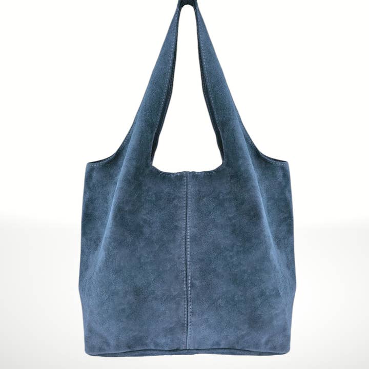 ITALIAN'S LEATHER - Wholesale Top Handle Bag - Women's - Giannina 221024 Suede Leather Shoulder Bag28